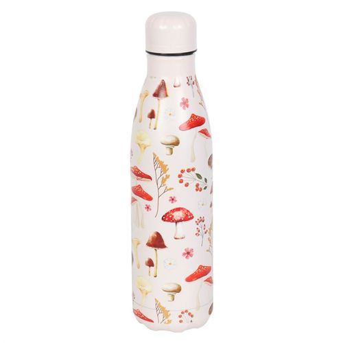 All Over Mushroom Print Metal Water Bottle at Witch, Please!.
