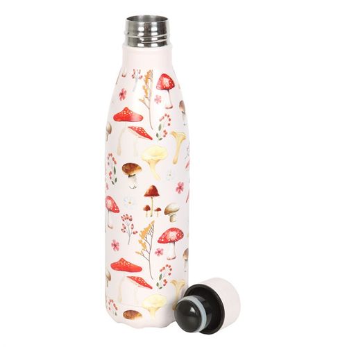 All Over Mushroom Print Metal Water Bottle at Witch, Please!.