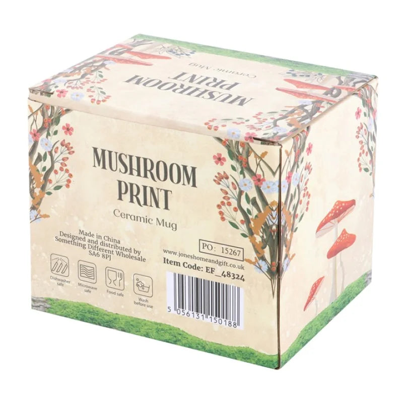 All Over Mushroom Print Mug