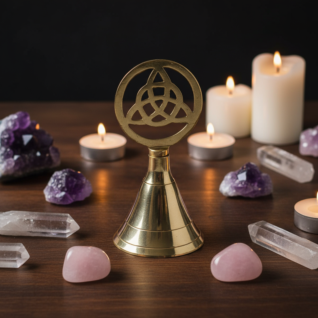 Altar Brass Bell - Triquetra Bells