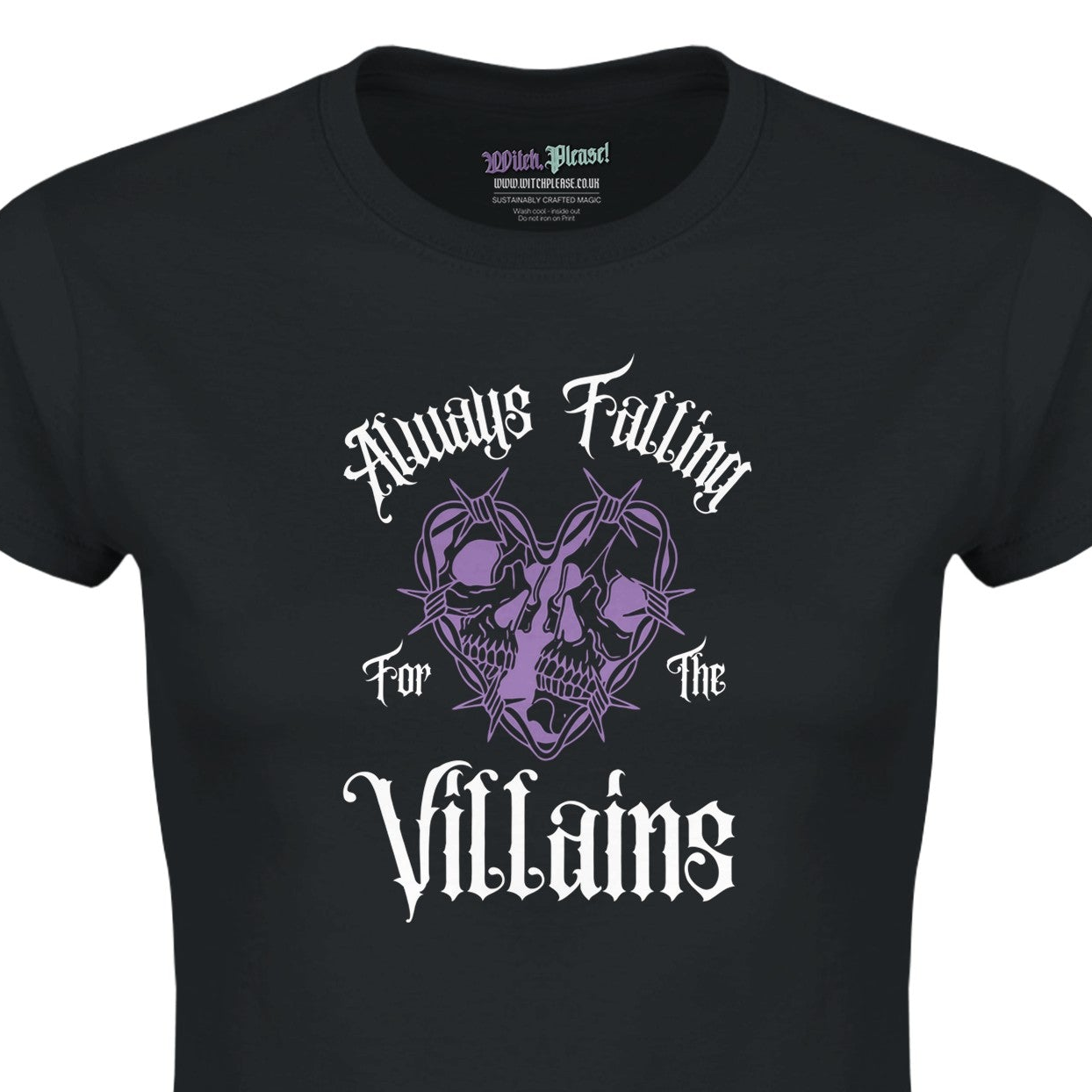 Always Falling For The Villains Bookish Romantasy Women’s T-Shirt