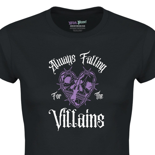 Always Falling For The Villains Bookish Romantasy Women’s T-Shirt