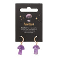 Amethyst Crystal Mushroom Earrings From Witch, Please!