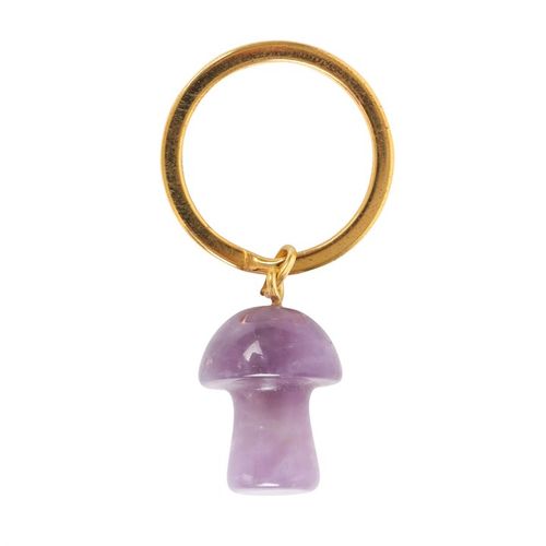 Amethyst Crystal Mushroom Keyring From Witch, Please!