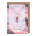 Amethyst Crystal Necklace Card From Witch, Please!
