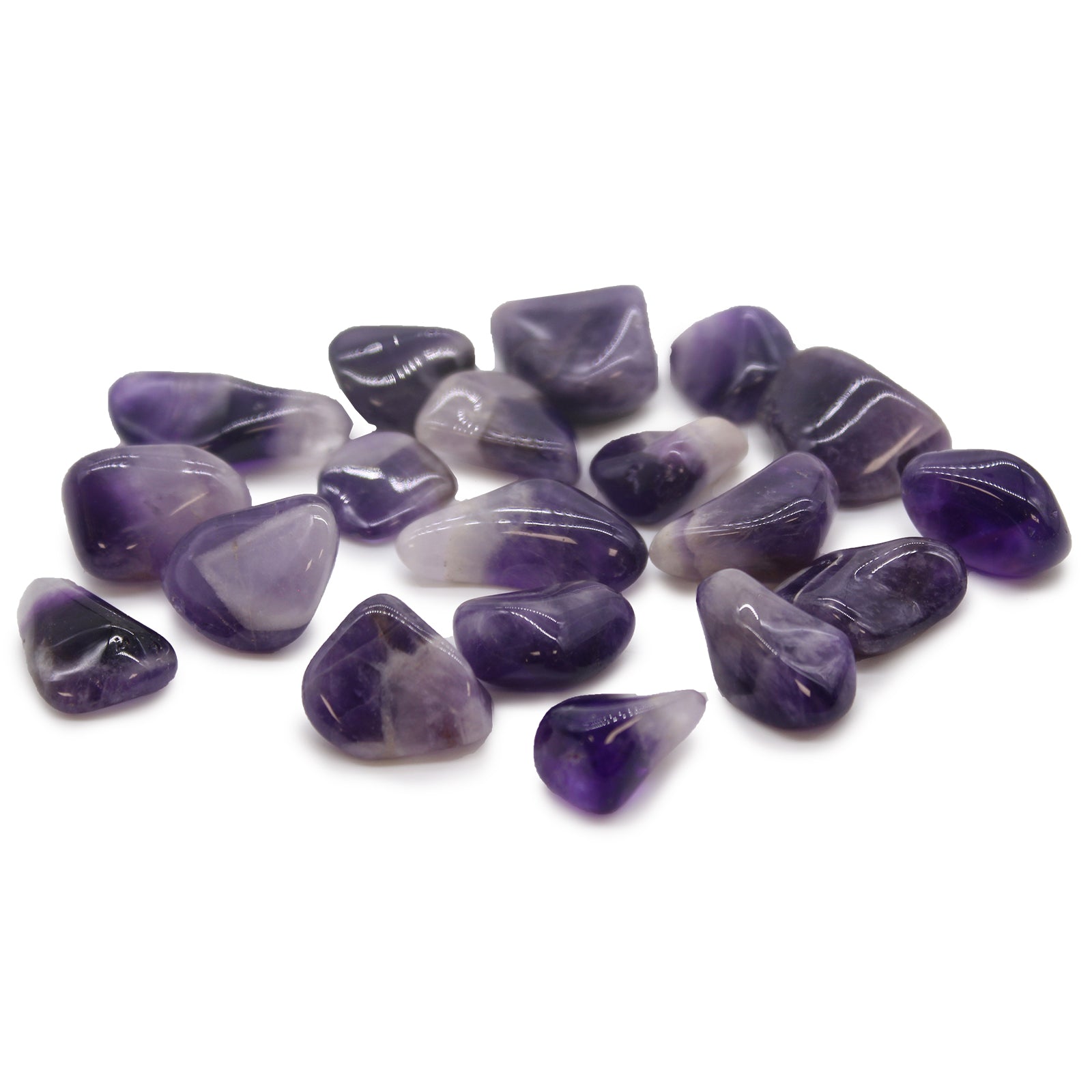 M Tumble Stone - Ameythst Banded (Grade A) From Witch, Please!