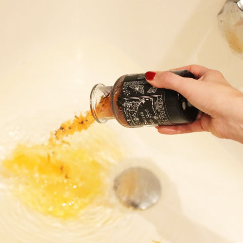 Ancient Witch Bath Spell Potion & Citrine Crystal Amulet - Success Potions