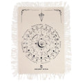 Ancient Witch Pendulum Divination Cloth - All Seeing Eye - Natural & Black Clothes
