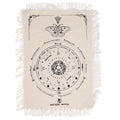 Ancient Witch Pendulum Divination Cloth - Mystic Moth - Natural & Black Clothes