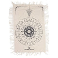 Ancient Witch Pendulum Divination Cloth - Sun Face - Natural & Black Clothes