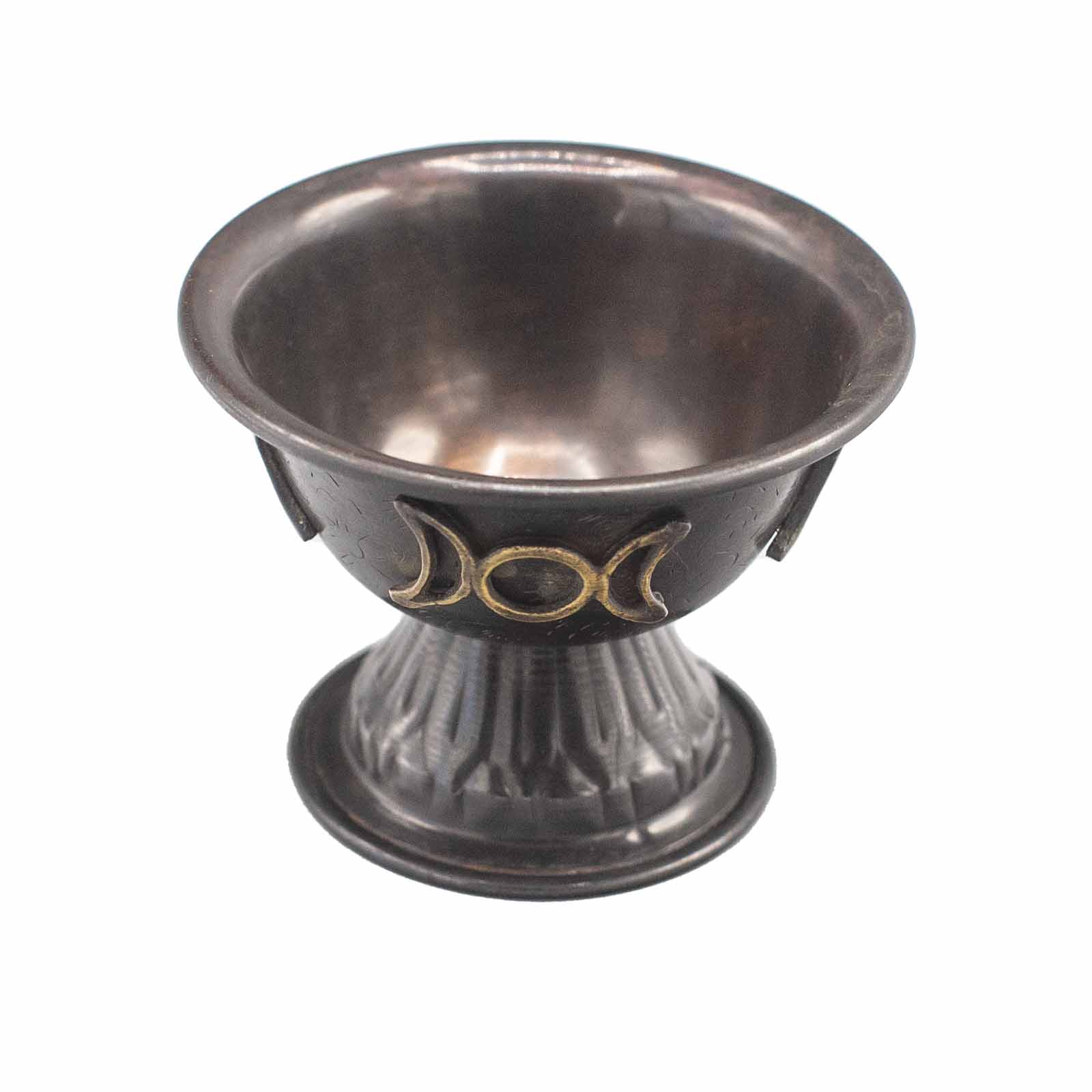 Antique Copper Ritual Chalice Triple Moon 10x8cm From Witch, Please!