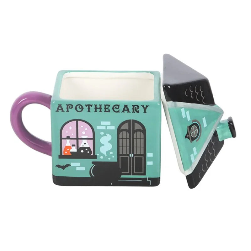 Apothecary Shop Lidded Mug
