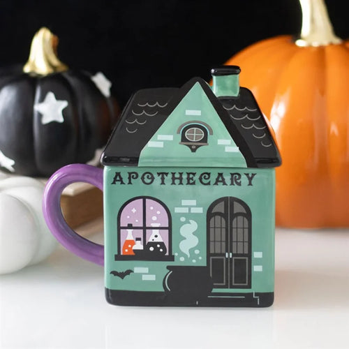 Apothecary Shop Lidded Mug