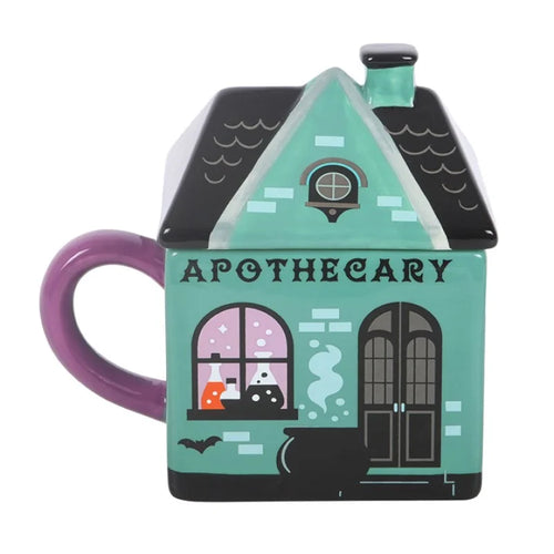 Apothecary Shop Lidded Mug