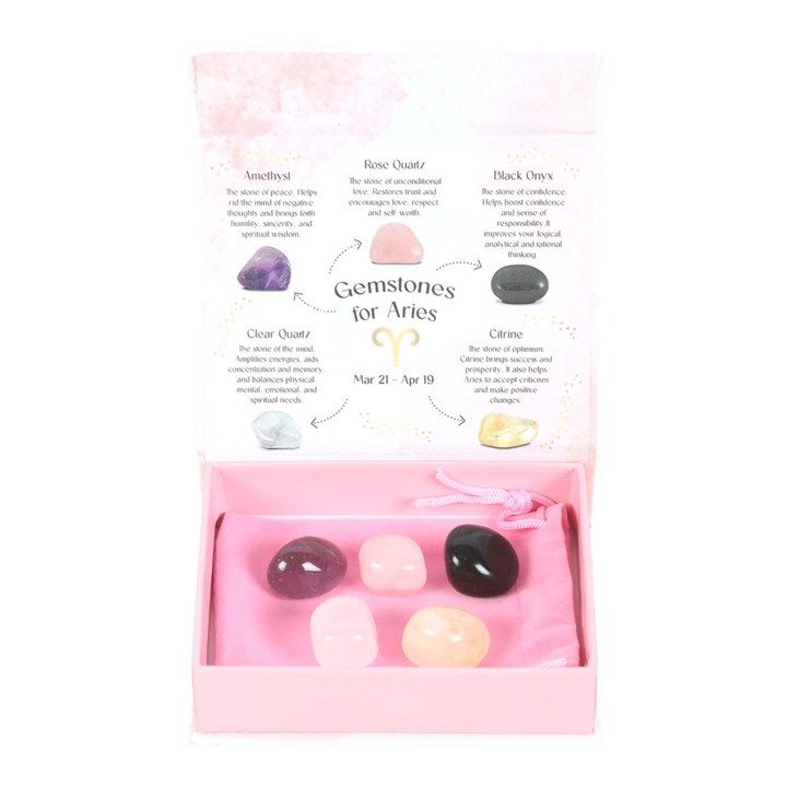 Aries Crystal Tumblestone Set From Witch, Please!