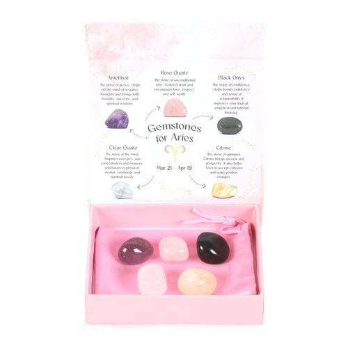 Aries Crystal Tumblestone Set From Witch, Please!