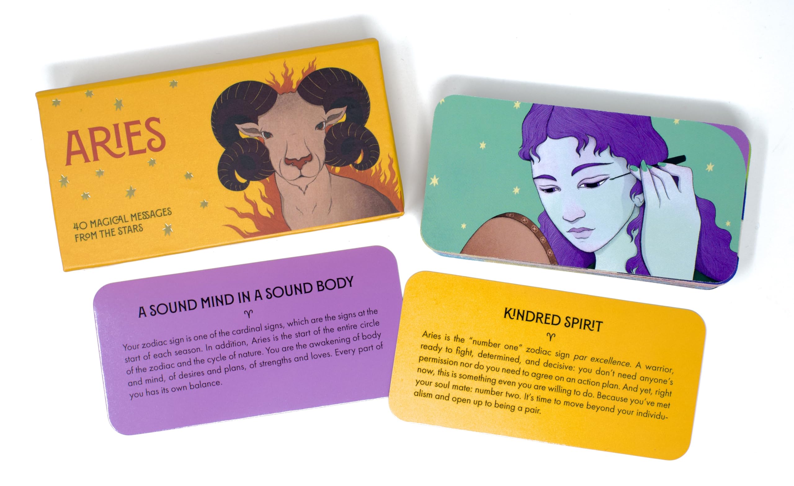 Aries Pocket Zodiac Cards : 40 Magical Messages from the Stars - Sold by Witch, Please!