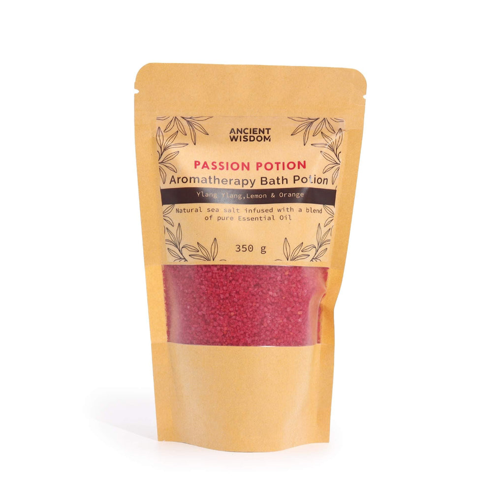 Aromatherapy Bath Potion in Kraft Bag 350g - Passion - Aromatherapy Bath Potion 350g