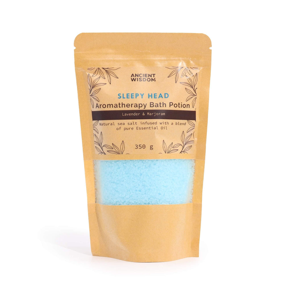 Aromatherapy Bath Potion in Kraft Bag 350g - Sleepy Head - Aromatherapy Bath Potion 350g