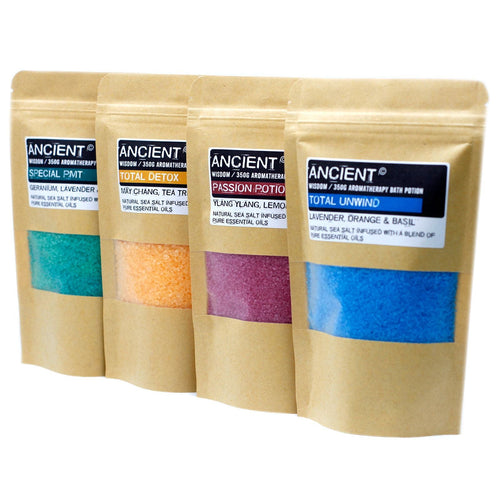 Aromatherapy Bath Potion in Kraft Bag 350g - Wake Up - Aromatherapy Bath Potion 350g