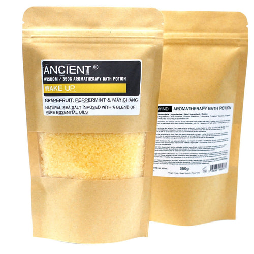 Aromatherapy Bath Potion in Kraft Bag 350g - Wake Up - Aromatherapy Bath Potion 350g