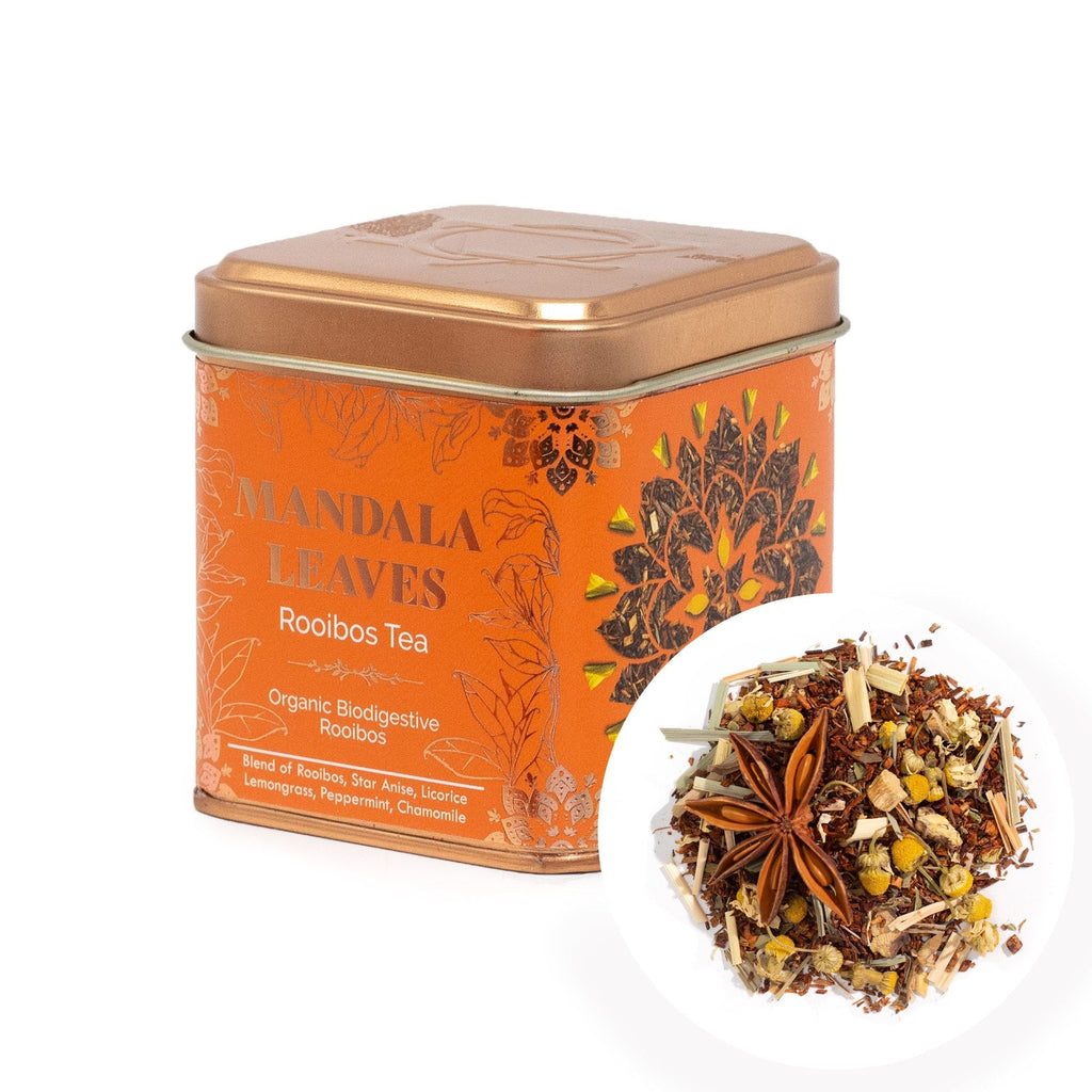 Artisan Tea 50g Tin - Biodigest Rooibos & Matcha In Tins