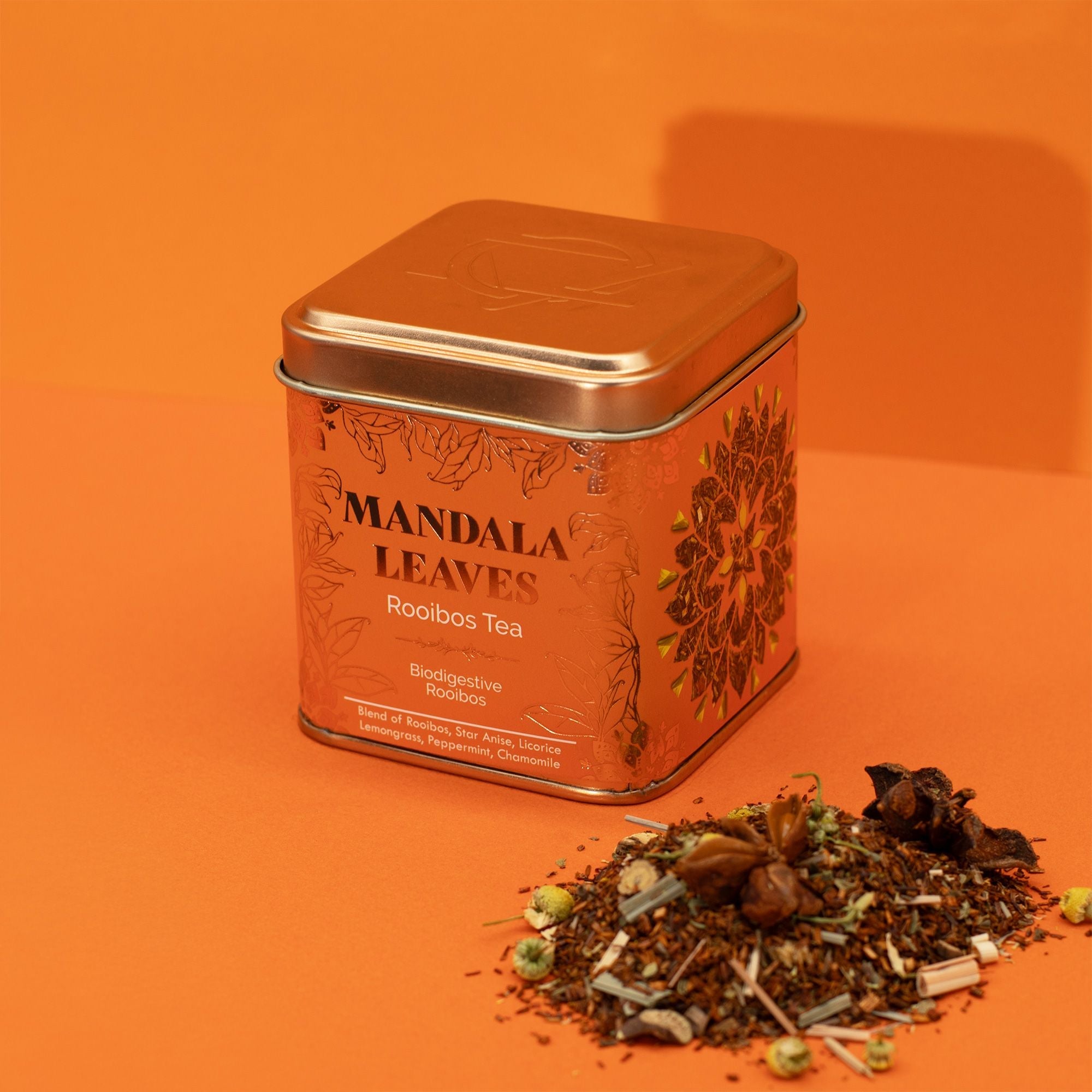 Artisan Tea 50g Tin - Biodigest Rooibos & Matcha In Tins
