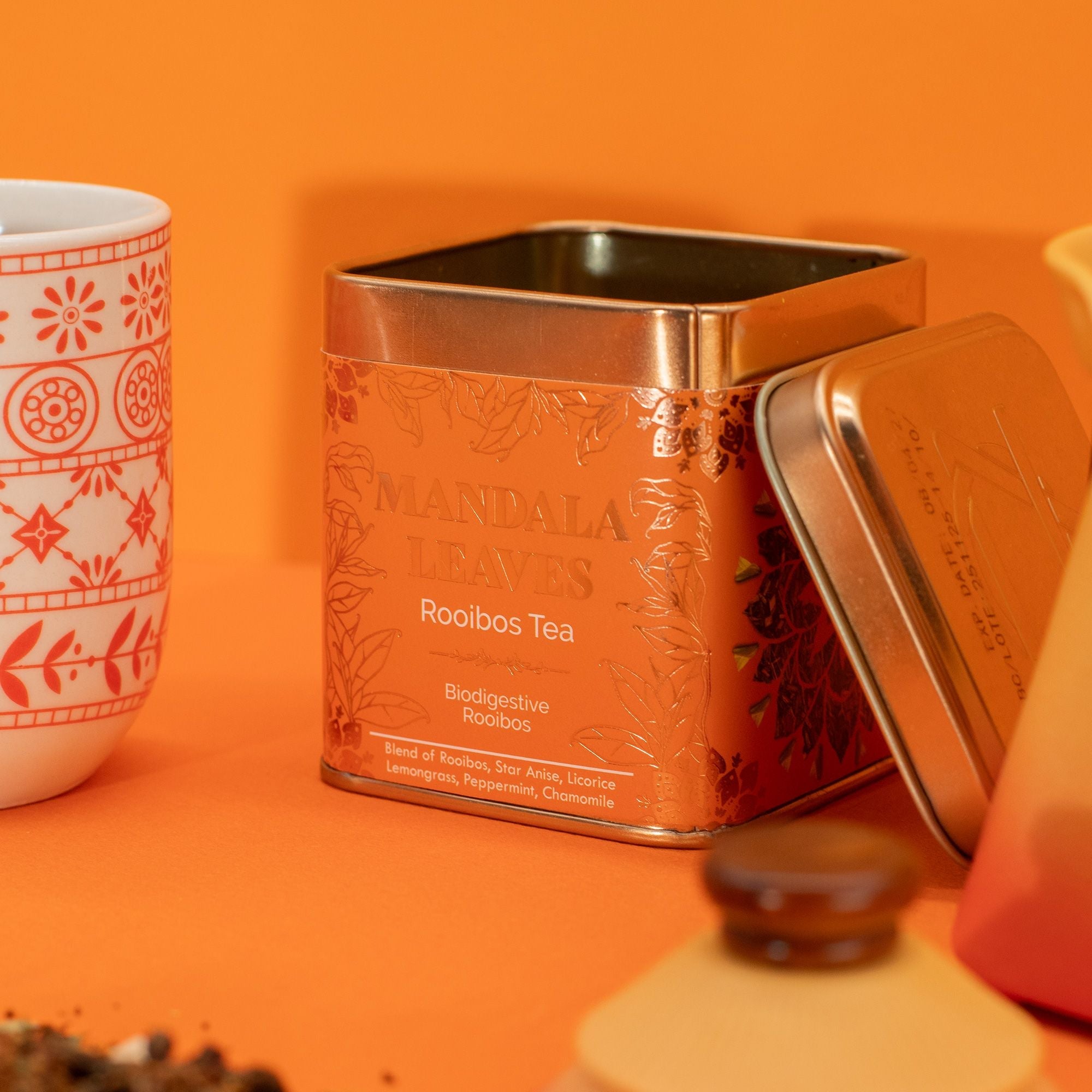 Artisan Tea 50g Tin - Biodigest Rooibos & Matcha In Tins