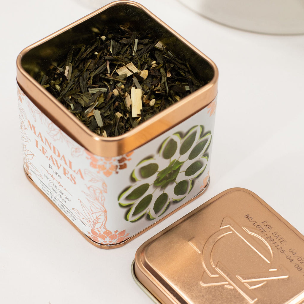 Artisan Tea 50g Tin - Classic Green with Lemon and Ginger & Matcha In Tins