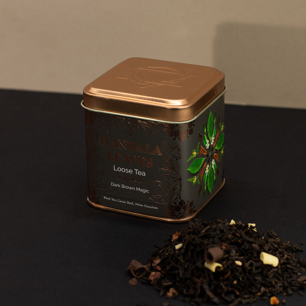 Artisan Tea 50g Tin - Dark Brown Magic & Matcha In Tins
