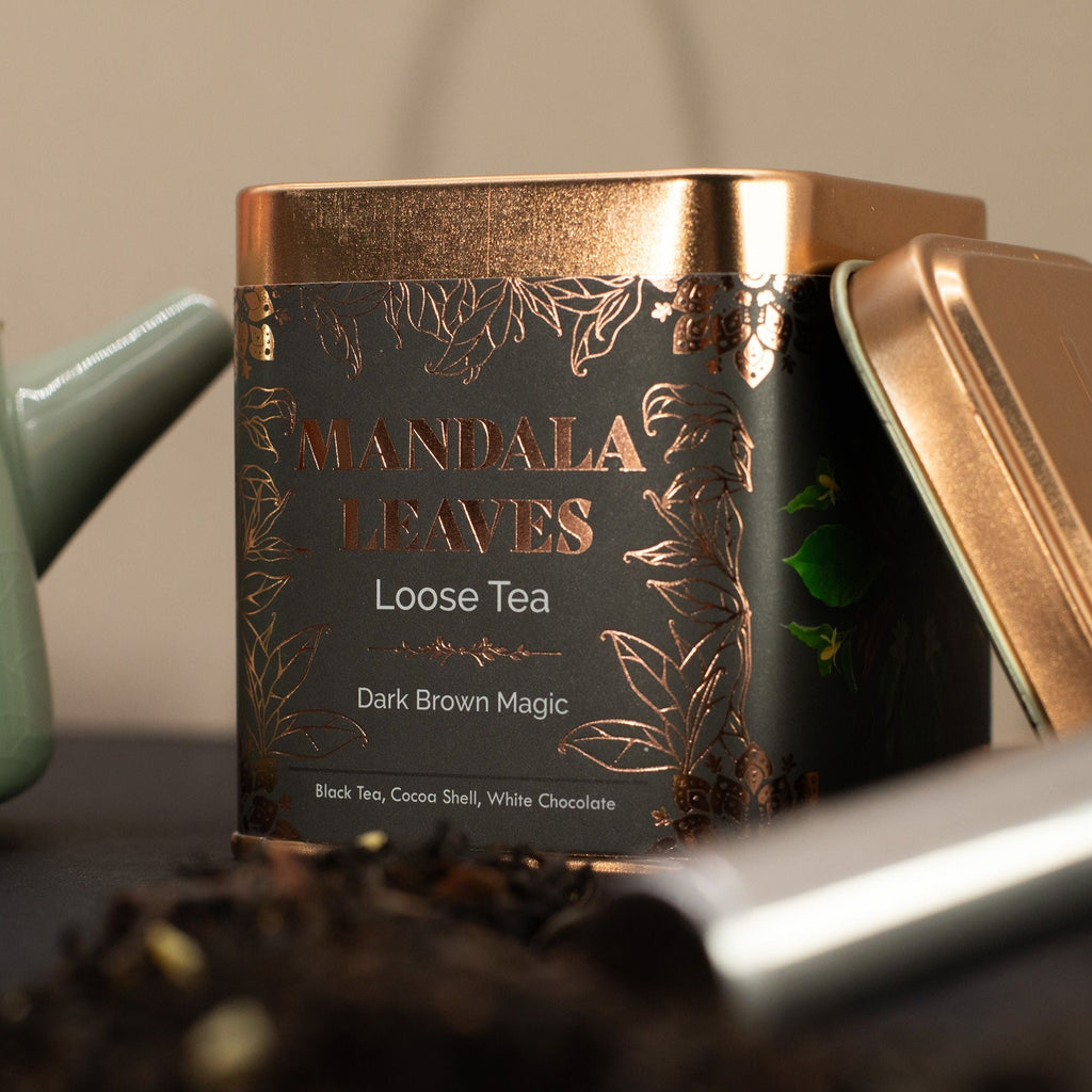 Artisan Tea 50g Tin - Dark Brown Magic & Matcha In Tins