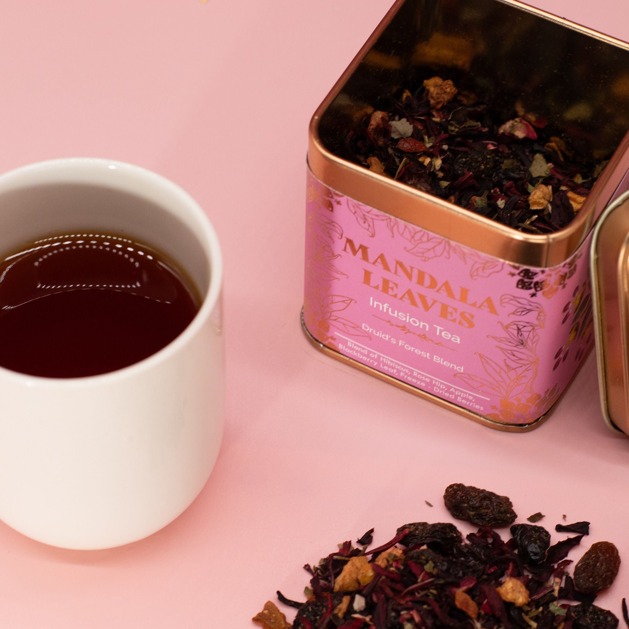 Artisan Tea 50g Tin - Druid’s Forest Blend & Matcha In Tins