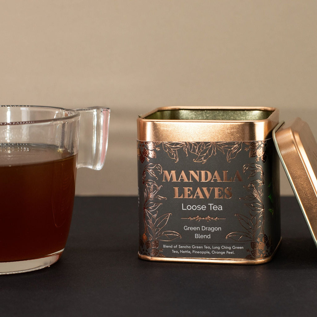 Artisan Tea 50g Tin - Green Dragon Blend & Matcha In Tins