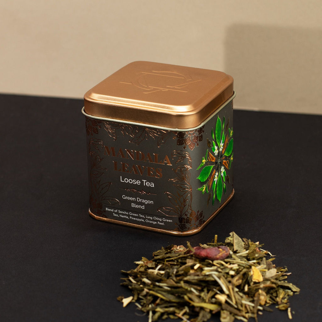Artisan Tea 50g Tin - Green Dragon Blend & Matcha In Tins