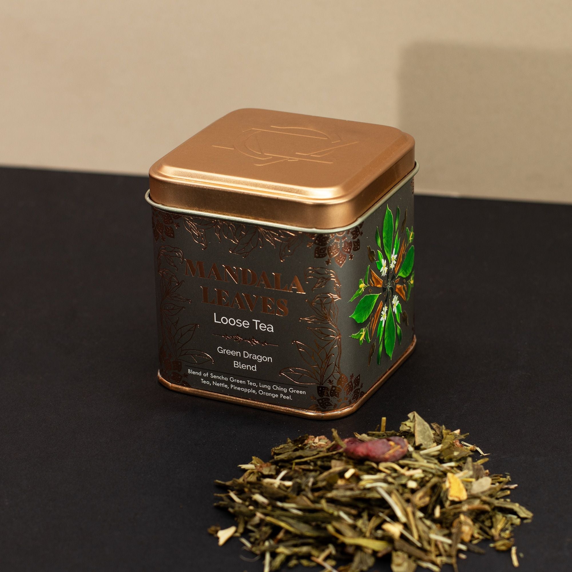 Artisan Tea 50g Tin - Green Dragon Blend & Matcha In Tins