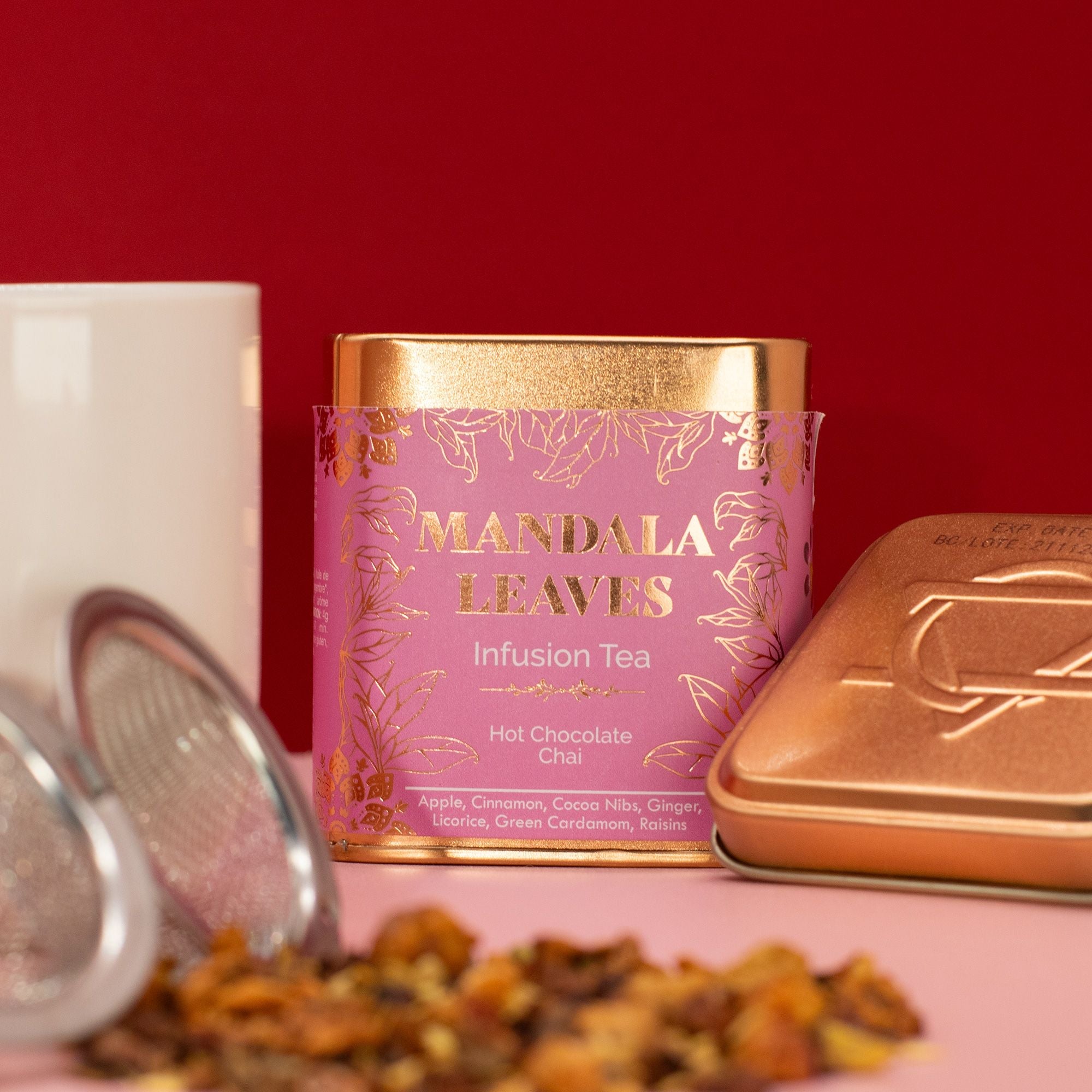 Artisan Tea 50g Tin - Hot Chocolate Chai Infusion & Matcha In Tins