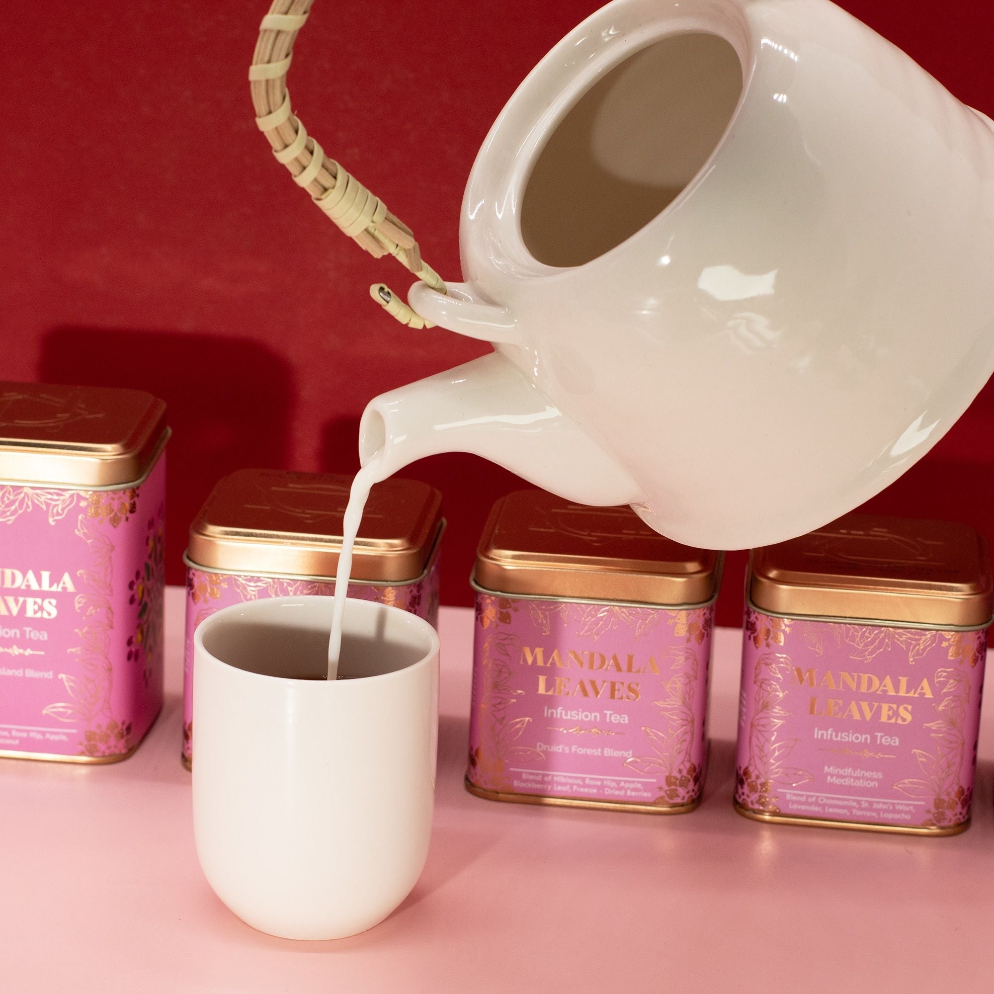 Artisan Tea 50g Tin - Hot Chocolate Chai Infusion & Matcha In Tins