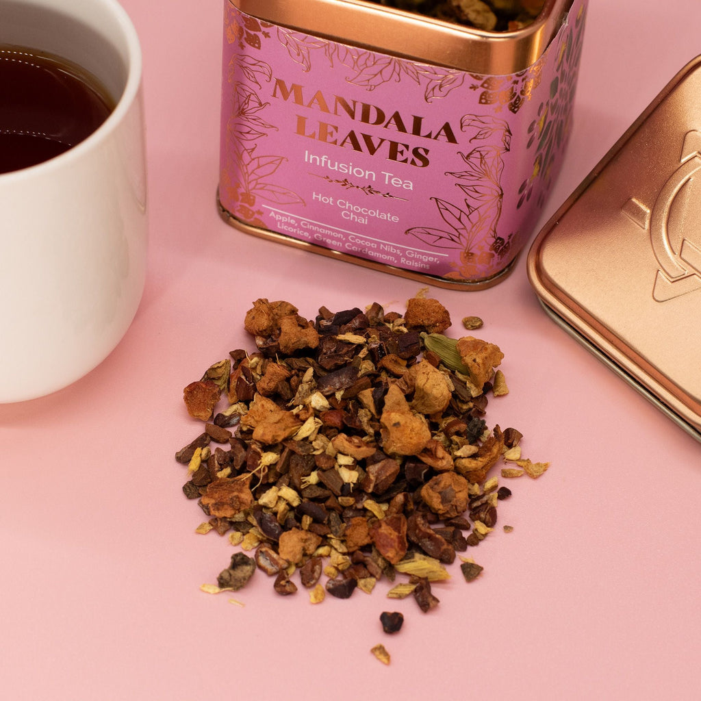 Artisan Tea 50g Tin - Hot Chocolate Chai Infusion & Matcha In Tins