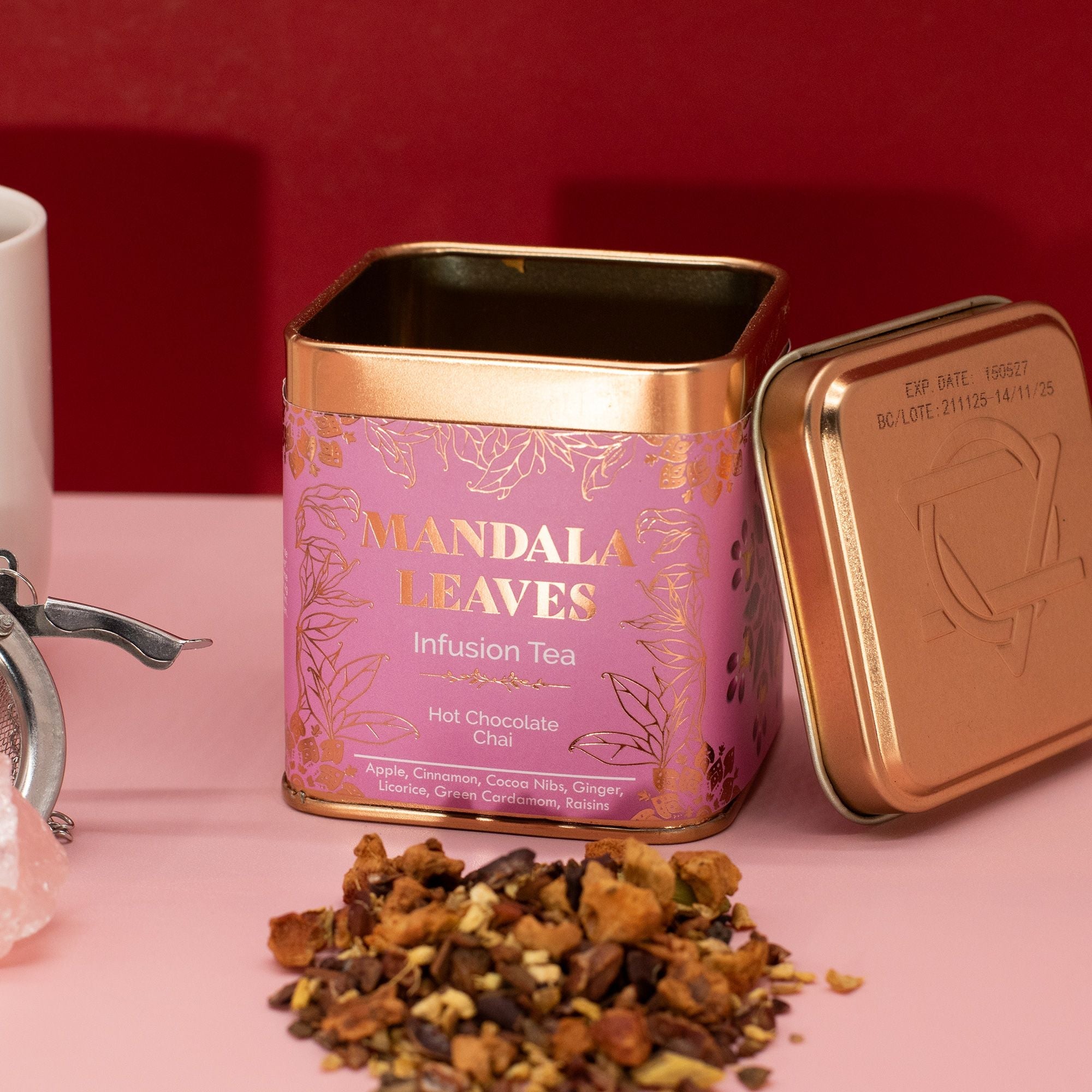 Artisan Tea 50g Tin - Hot Chocolate Chai Infusion & Matcha In Tins