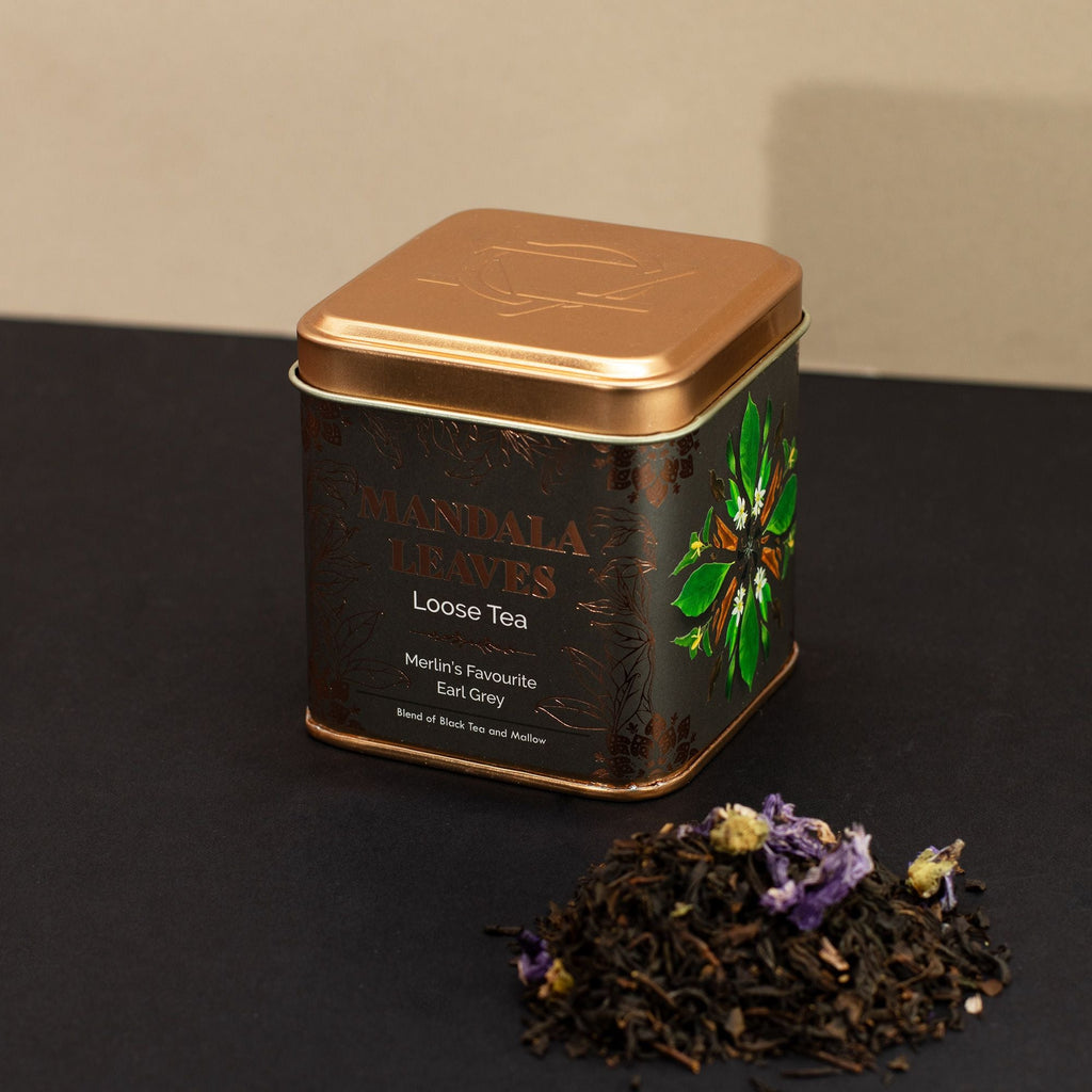 Artisan Tea 50g Tin - Merlin’s Favorite Earl Grey & Matcha In Tins
