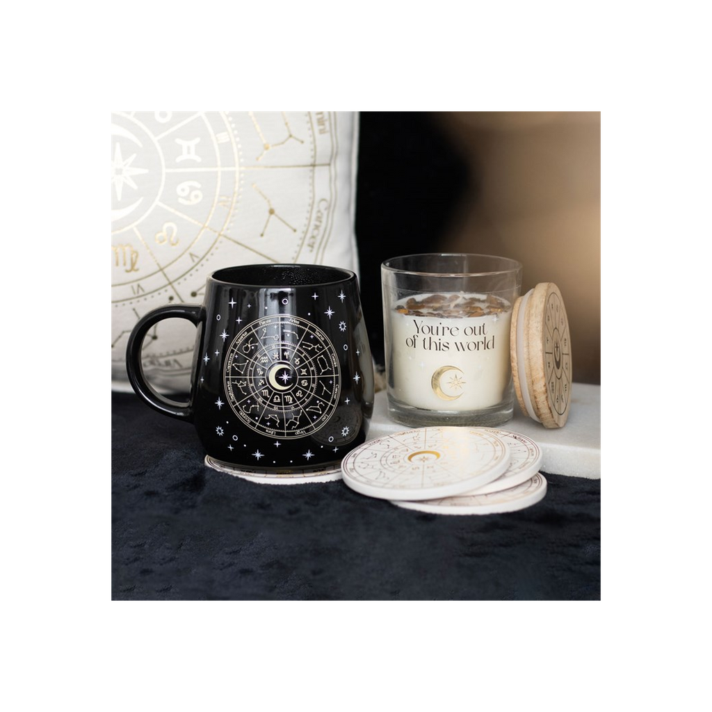 Astrology Wheel Coaster Set From Witch, Please!