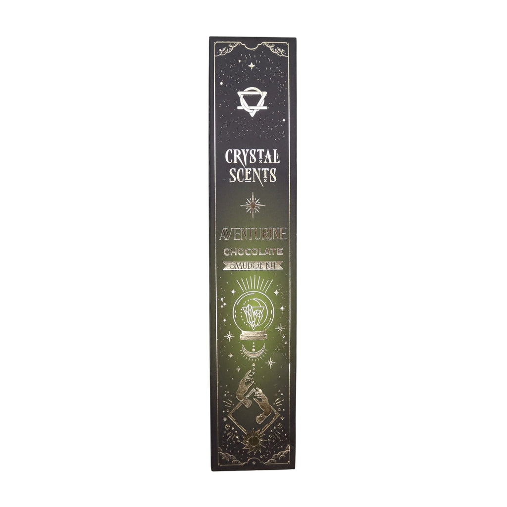 Aventurine Crystal Scents Smudge Incense - Chocolate