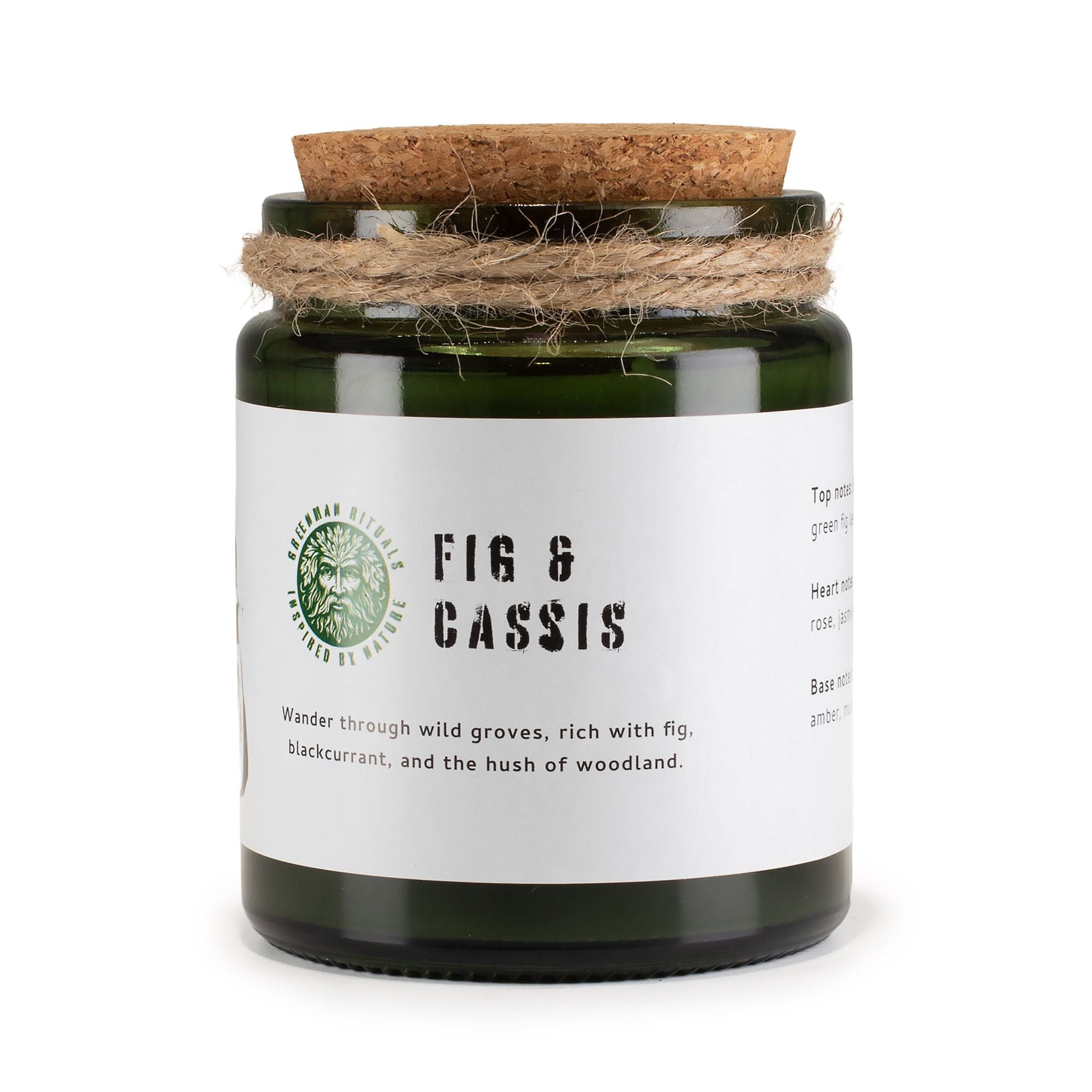 Greenman Woodwick Soy Candle - Fig & Cassis