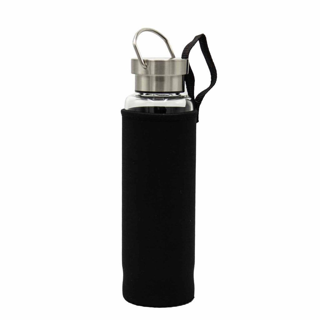 Crystal Infused Glass Water Bottle - Invigorating Red Jasper - Obelisk - Crystal Infused Glass Bottle 500 ml