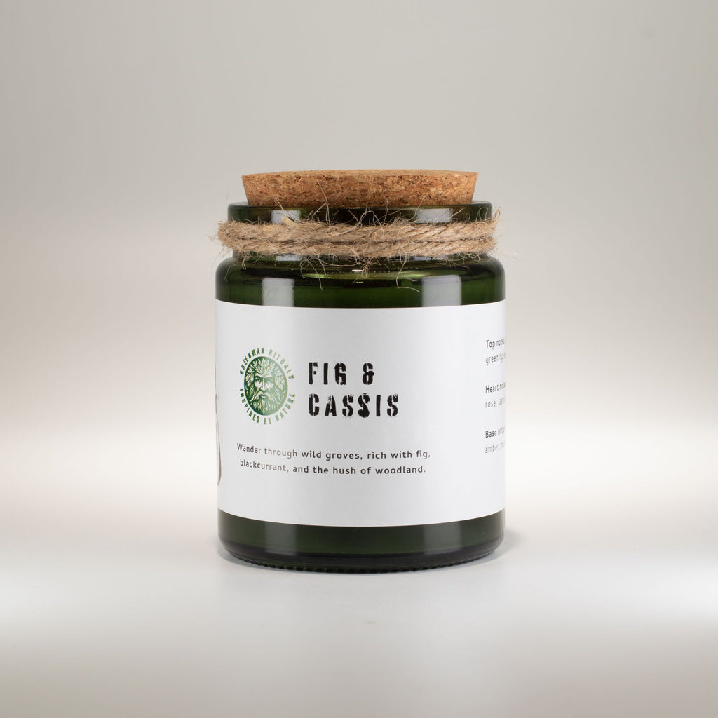 Greenman Woodwick Soy Candle - Fig & Cassis