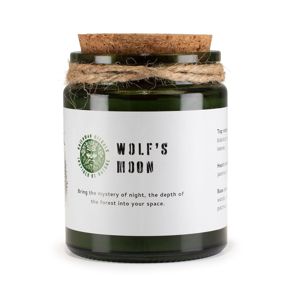 Greenman Woodwick Soy Candle - Wolf's Moon
