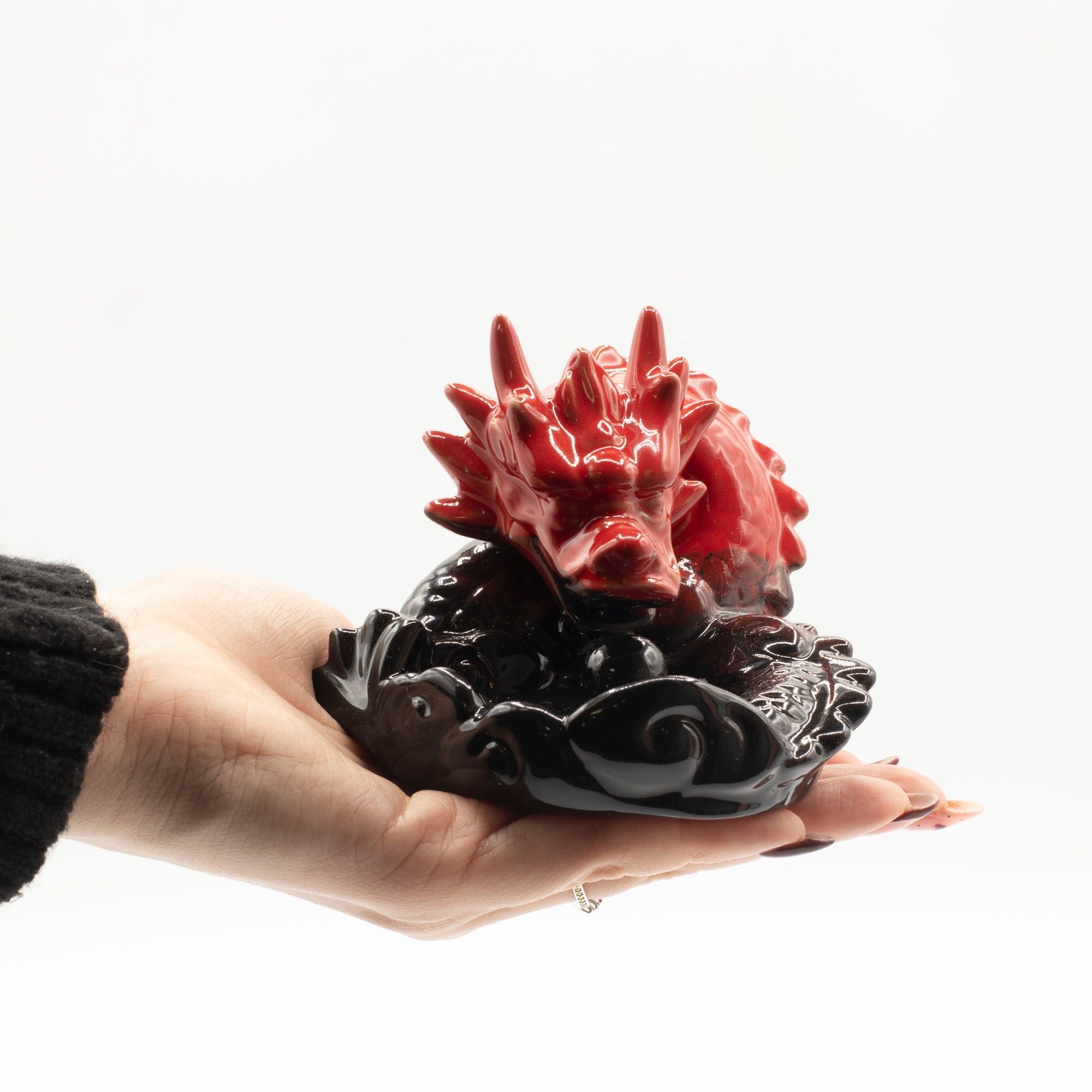 Backflow Incense Burner - Small Red Dragon