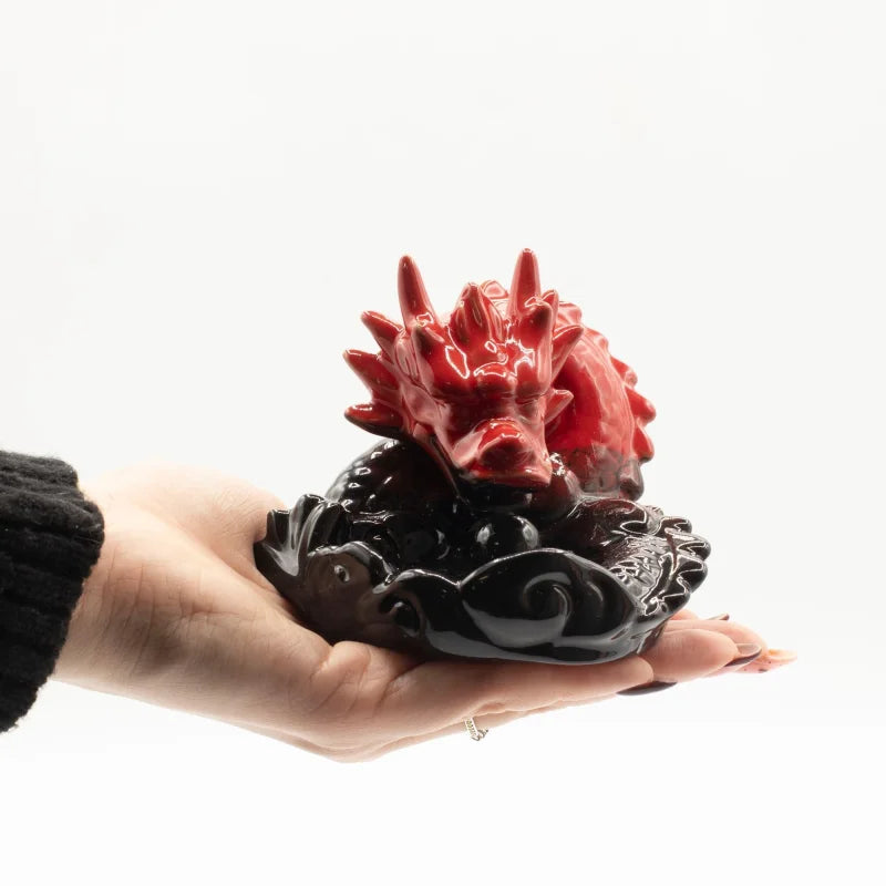 Backflow Incense Burner - Small Red Dragon