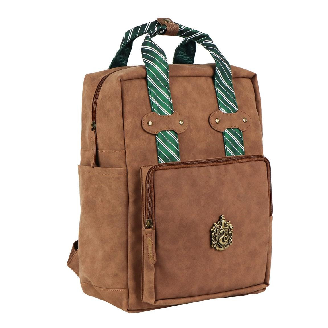 Backpack Casual Fashion Faux-Leather Harry Potter Slytherin Bags