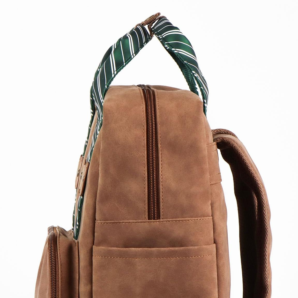 Backpack Casual Fashion Faux-Leather Harry Potter Slytherin Bags